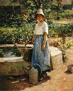 Theodore Robinson At the Fountain Germany oil painting artist